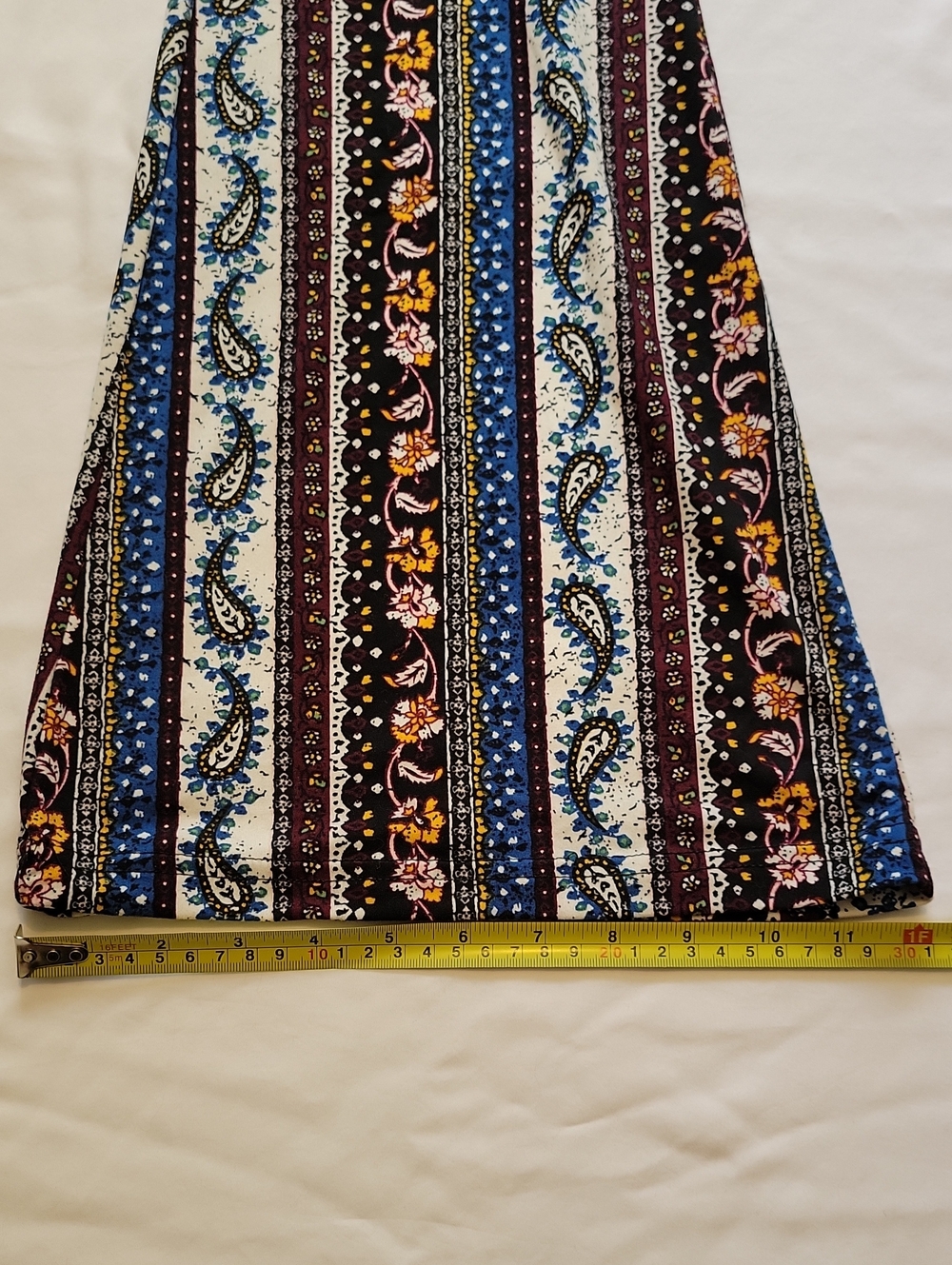 Boho Striped Flare Pants With Tie - Picture 6 of 6
